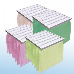 F5-F9 Filtro per filtro tascabile per efficienza midium per la stanza pulita